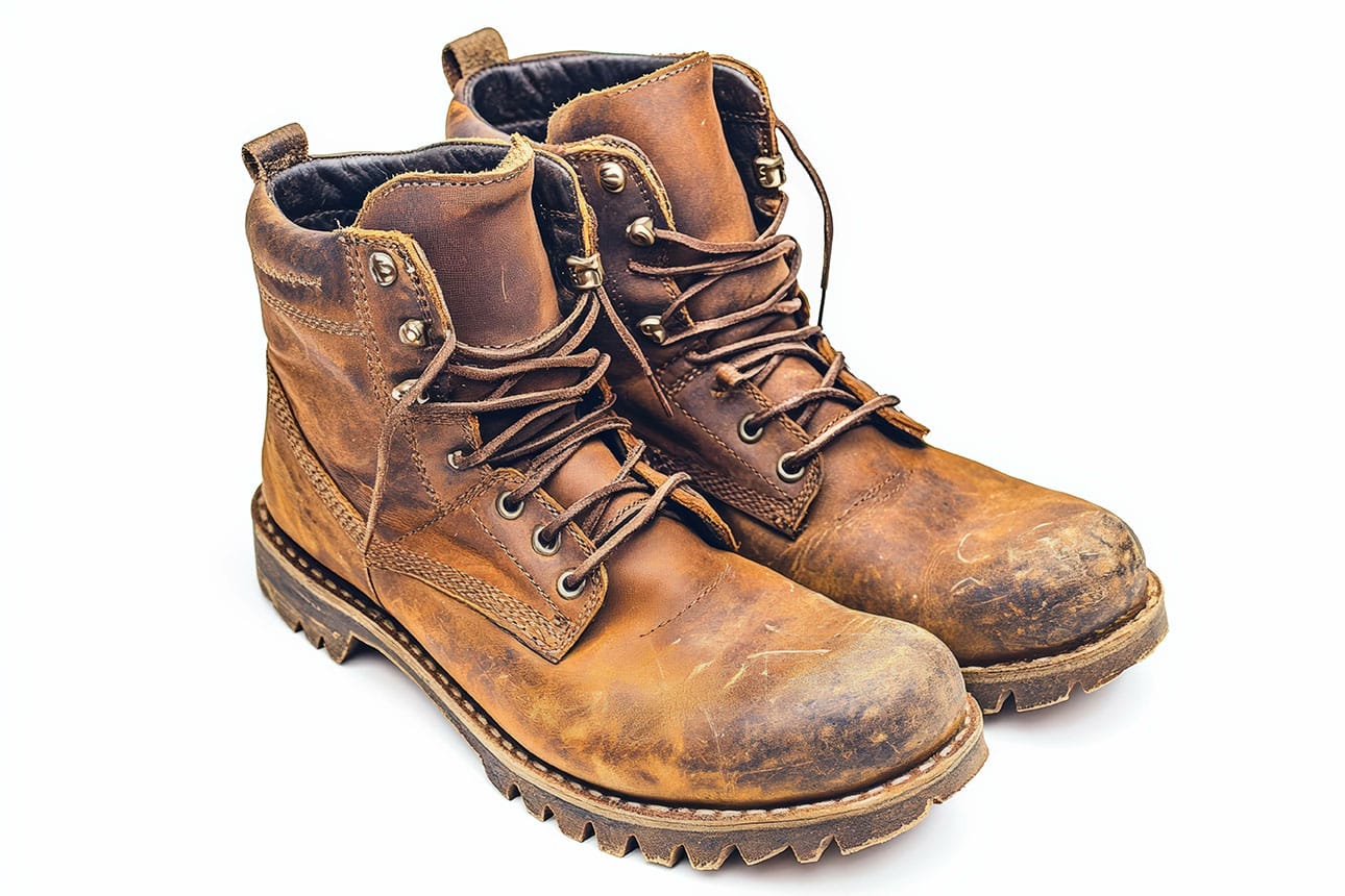 Men's work boot shoe repair