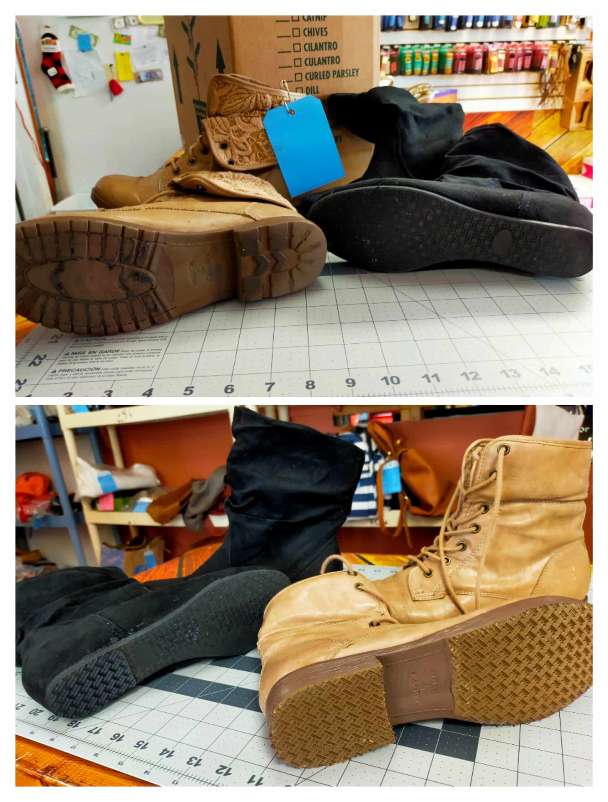 womens work, casual, hiking boot repair